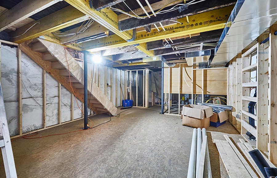Basement framing project